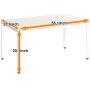 Need Computer Desk Computer Table Writing Desk Workstation Office Desk, AC3DW-140, 55 inches