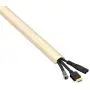 D-Line Beige Medium Cord Cover Kit, 13FT Self-Adhesive Wire Hider, Cable Raceway to Hide Wires on Wall, Cable Management - 4 x 39in Lengths and Accessories