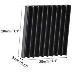 uxcell Electronics Cooler Heatsink for MOS GPU IC Chip Black 28 x 28 x 3 mm 10pcs