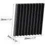 uxcell Electronics Cooler Heatsink for MOS GPU IC Chip Black 28 x 28 x 3 mm 10pcs