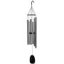 Woodstock Chimes BPLAS The Original Guaranteed Musically Tuned 44-Inch Bells of Paradise Wind Chime, Antique Silver