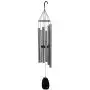 Woodstock Chimes BPLAS The Original Guaranteed Musically Tuned 44-Inch Bells of Paradise Wind Chime, Antique Silver