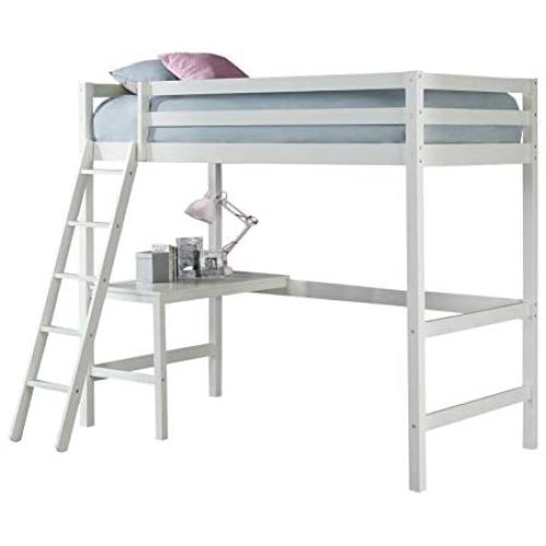Hillsdale Furniture Caspian Twin Loft Bed, White