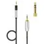 Replacement Cord Headphone Audio Cable Compatible with Sennheiser Momentum, Momentum 2.0, HD1 Headphones, 2.5mm to 3.5mm/6.35mm Headset Replacement Parts (4.6ft/1.4m) Replacement Cord Headphone Audio Cable Compatible with Sennheiser Momentum, Momentum 2.0, HD1 Headphones, 2.5mm to 3.5mm/6.35mm Headset Replacement Parts (4.6ft/1.4m)