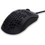 Gwolves Hati HTM Ultra Lightweight Honeycomb Design Wired Gaming Mouse 3360 Sensor - PTFE Skates - 6 Buttons - Only 61G (Gun Metal)