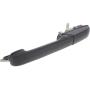 Evan-Fischer EVA1870107143547 Exterior Door Handles for Set of 2 Rear Left and Right Side Metal bezel plastic lever Black