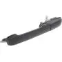 Evan-Fischer EVA1870107143547 Exterior Door Handles for Set of 2 Rear Left and Right Side Metal bezel plastic lever Black