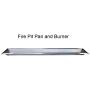 Stanbroil Stainless Steel Linear Trough Drop-in Fire Pit Pan and Burner 72 x 6-Inch