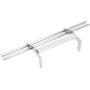 VGEBY RC Rear Bumper, Lightweight Metal Remote Control Vehicle Rear Bumper RC Upgrades Parts Replacement Accessories Fit for Traxxas TRX-4 G500 TRX-6 G63(Silver)