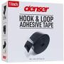 Denser 1 Inch Hook and Loop Tape Sticky Back - 5.5 Yards (16.5 Feet) - Strips Adhesive Heavy Duty Black Roll (1 inch 16.5 ft)