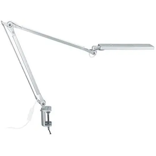 Phive Architect Lamp / LED Task Lamp with Clamp, Metal Swing Arm Desk Lamp (Eye-Care Technology, Dimmable, 6-Level Dimmer / 4 Lighting Modes with Touch Control, Memory Function, Office Light) Silver Phive Architect Lamp / LED Task Lamp with Clamp, Metal Swing Arm Desk Lamp (Eye-Care Technology, Dimmable, 6-Level Dimmer / 4 Lighting Modes with Touch Control, Memory Function, Office Light) Silver