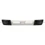 Bumper Metal White with Side Bumper Plastic End Black - Driver and Passenger Side (Fit: 2012-2019 Mitsubishi Fuso Canter FE85D FE140 FE145 FE160 FE180 FG4X4) Bumper Metal White with Side Bumper Plastic End Black - Driver and Passenger Side (Fit: 2012-2019 Mitsubishi Fuso Canter FE85D FE140 FE145 FE160 FE180 FG4X4)