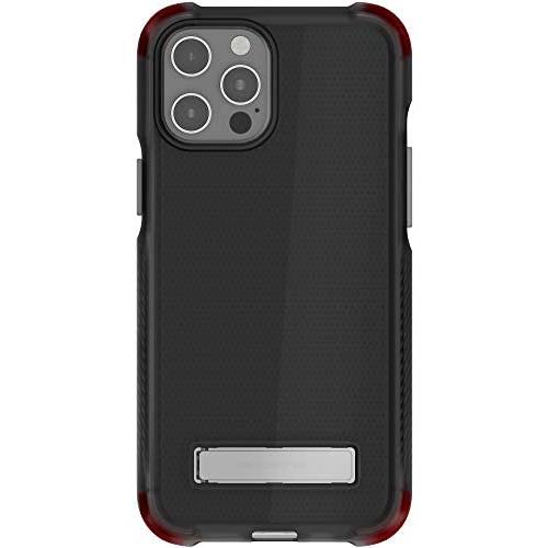 Ghostek Covert Clear Compatible with iPhone 12 Mini Case Silicone Metal Kickstand Compatible with MagSafe and Wireless Charging Slim Thin Grip Phone Cases for 2020 iPhone 12 Mini 5G (5.4 Inch) (Smoke)