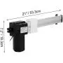 Mophorn 21 Inch Electric Recliner Motor Replacement Kit AP-A88 Okin Power Linear Actuator for Sofa Massage Chair, 21'', White Mophorn 21 Inch Electric Recliner Motor Replacement Kit AP-A88 Okin Power Linear Actuator for Sofa Massage Chair, 21'', White