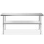 GRIDMANN NSF Stainless Steel Commercial Kitchen Prep & Work Table - 60 in. x 30 in.