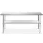 GRIDMANN NSF Stainless Steel Commercial Kitchen Prep & Work Table - 60 in. x 30 in. GRIDMANN NSF Stainless Steel Commercial Kitchen Prep & Work Table - 60 in. x 30 in.