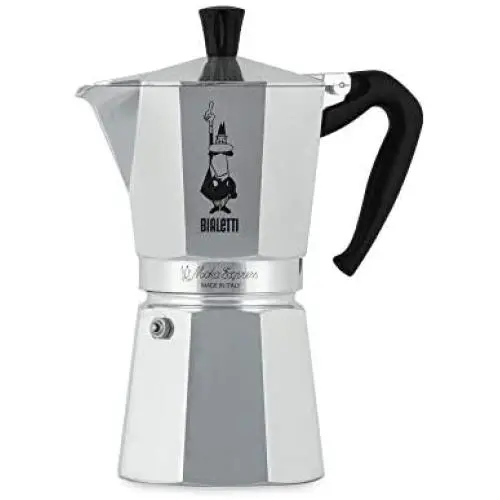 Bialetti Express Moka Pot, 9-Cup, Aluminum Silver Bialetti Express Moka Pot, 9-Cup, Aluminum Silver