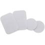 WixGear Mount Metal Plate with Adhesive for Magnetic Cradle-Less Mount -X4 Pack 2 Rectangle and 2 Round (Compatible with WixGear mounts) (Silver)
