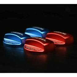 For BMW Fuel Tank Cap Cover Aluminum alloy Metal Gas Tank Fuel Filler Cap Cover Fits for BMW 1 2 3 4 5 6 7 X1 X3 X4 X5 X6 Z series (GASOLINE Red)