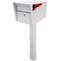 Mail Boss 7122, White In-Ground Mounting Post, 43 x 4 x 4 inches, for Use with Mailbox