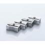 24 Super Pack BNC Metal Rectangular Silver Pencil Sharpeners Pack of 24