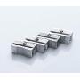 24 Super Pack BNC Metal Rectangular Silver Pencil Sharpeners Pack of 24