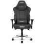 AKRacing Masters Series Max Gaming Chair with Wide Flat Seat, 400 Lbs Weight Limit, Rocker and Seat Height Adjustment Mechanisms - Black