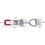 Accessbuy 5 Pack 100Kg 220lbs Holding Capacity Toggle Latch Clamp 4001