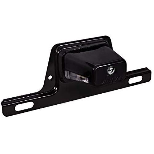 LED License Plate Light for Trailer [Bracket Mount] [DOT FMVSS 108] [SAE L] [Black-Finish] [Waterproof] [12V DC] License Tag Lights for UTV ATV Trailer Truck RV Boat