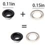 FAFAHOUSE 420 Set 3mm Metal Eyelets Mixed Colors Round Eyelet Grommets for Scrapbooking Card Making Leather Craft Shoes Clothes Paper Craf