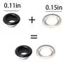 FAFAHOUSE 420 Set 3mm Metal Eyelets Mixed Colors Round Eyelet Grommets for Scrapbooking Card Making Leather Craft Shoes Clothes Paper Craf FAFAHOUSE 420 Set 3mm Metal Eyelets Mixed Colors Round Eyelet Grommets for Scrapbooking Card Making Leather Craft Shoes Clothes Paper Craf