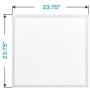 Luxrite LED Light Panel, 2x2 FT, 40W, 3000K Soft White, 4000 Lumens, 24x24 Inch LED Flat Panel, 0-10V Dimmable, DLC Listed, UL Listed, Pack of 2