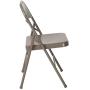 Flash Furniture HERCULES Series Double Braced Gray Metal Folding Chair