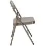 Flash Furniture HERCULES Series Double Braced Gray Metal Folding Chair Flash Furniture HERCULES Series Double Braced Gray Metal Folding Chair