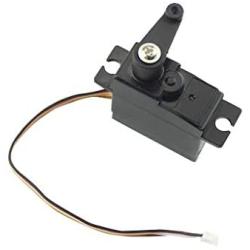 Binory Upgrade Metal 5 Wire Gear Servo + Swing Arm Part Compatible with WLTOYS 144001 1/14 RC Car