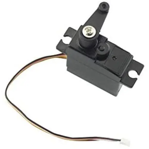 Binory Upgrade Metal 5 Wire Gear Servo + Swing Arm Part Compatible with WLTOYS 144001 1/14 RC Car
