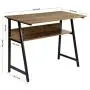 WOHOMO Computer Desk with Shelf, Modern Industrial Writing Desk with Bookshelf for Home Office, Sturdy Metal Frame, Easy Assembly, Rustic Walnut WOHOMO Computer Desk with Shelf, Modern Industrial Writing Desk with Bookshelf for Home Office, Sturdy Metal Frame, Easy Assembly, Rustic Walnut
