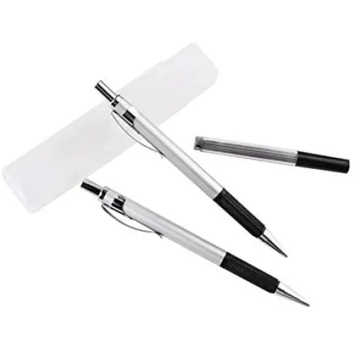 ZUOS Glass Scribe Tool Engraver Pen with Retractable Tungsten Carbide Tip 2 Pack, Etching Engraving Pen for Glass/Ceramics/Metal Sheet ZUOS Glass Scribe Tool Engraver Pen with Retractable Tungsten Carbide Tip 2 Pack, Etching Engraving Pen for Glass/Ceramics/Metal Sheet