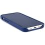 Dockem iPhone 12 Mini Wallet Case: Built-in Metal Plate for Magnetic Mounting & 1 Credit Card Holder (5.4'' Exec M2, Smooth Synthetic Leather, Navy Blue)