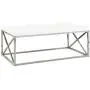 Monarch Specialties Modern Coffee Table for Living Room Center Table with Metal Frame, 44 Inch L, Glossy White / Chrome Monarch Specialties Modern Coffee Table for Living Room Center Table with Metal Frame, 44 Inch L, Glossy White / Chrome