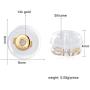 Real 14K Gold Earring Backs Hypoallergenic Soft Clear Silicone Earrings Backings Replacements Secure Safety for Studs (1 pair)