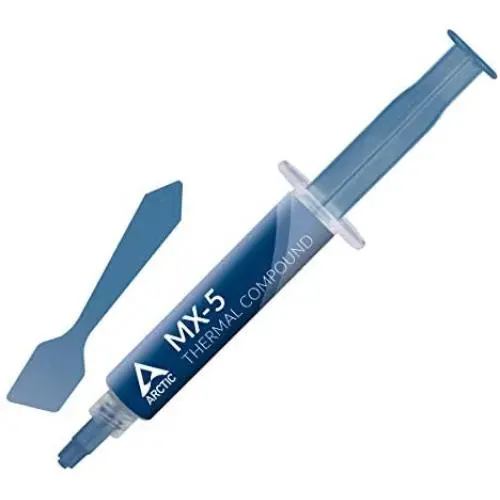 ARCTIC MX-5 (8 g, Incl. Spatula) - Quality Thermal Paste for All CPU Coolers, Extremely high Thermal Conductivity, Low Thermal Resistance, Long Durability, Metal-Free, Non-Conductive, Non-capacitive ARCTIC MX-5 (8 g, Incl. Spatula) - Quality Thermal Paste for All CPU Coolers, Extremely high Thermal Conductivity, Low Thermal Resistance, Long Durability, Metal-Free, Non-Conductive, Non-capacitive