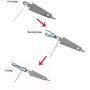 Needle Threader Steel Baste & Tie Quilts with Curved Needles for Threading Embroidery Beedles 10 Piece/lot