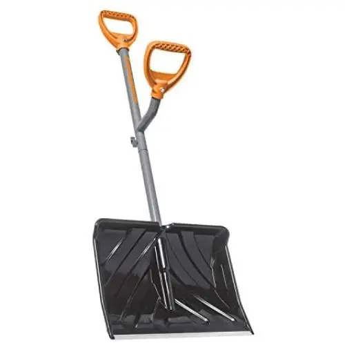 ErgieShovel ERG-SNSH18 18-Inch Impact Resistant Blade Push/Scoop Combination Snow, Polycarbonate Shovel