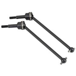 RC Car Drive Shaft, 2 Pcs Metal Front Rear Universal Drive Shaft for HIMOTO E10MTL E10MT E10BP 1/10 Remote Control Car(Black)