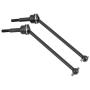 RC Car Drive Shaft, 2 Pcs Metal Front Rear Universal Drive Shaft for HIMOTO E10MTL E10MT E10BP 1/10 Remote Control Car(Black)