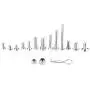 Alomejor RC Screws Metal RC Truck Screw Parts Stainless Steel RC Car Off-Road Crawler Car Screws Kit with Box