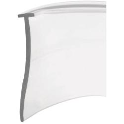 Slide-Co 194342 Shower Door Bottom Seal, ''T'', 5/32 in. x 36 in. x 1 in., Clear Vinyl