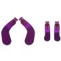 4 pcs Trigger Paddles and 2 Interchangeable D-Pads Metal Stainless Steel Replacement Parts for Elite Series 2 and Xbox one Elite Controllers（Purple）