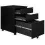 AUTSCA 3 Drawer Mobile Filing Cabinet, Metal Vertical File Cabinet, Fully Assembled Except Casters, Home Office Rolling Lateral Printer Stand for A4/Letter/Legal, Black AUTSCA 3 Drawer Mobile Filing Cabinet, Metal Vertical File Cabinet, Fully Assembled Except Casters, Home Office Rolling Lateral Printer Stand for A4/Letter/Legal, Black